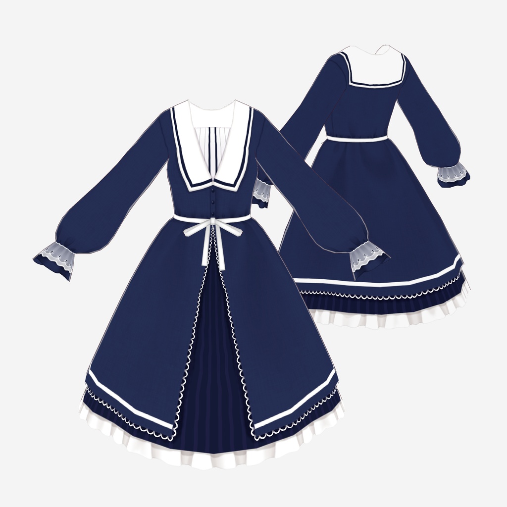 【VRoid】セーラーワンピース