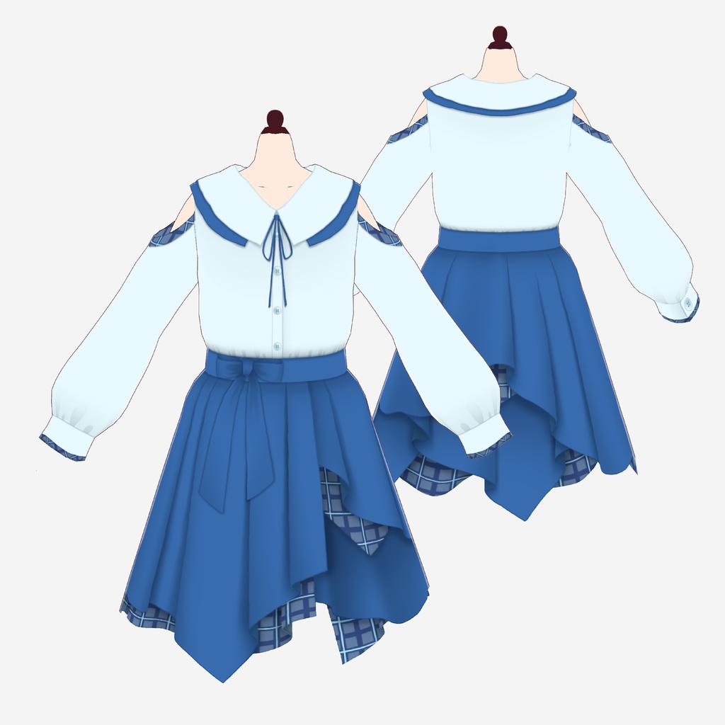 【VRoid用テクスチャ】春コーデセット