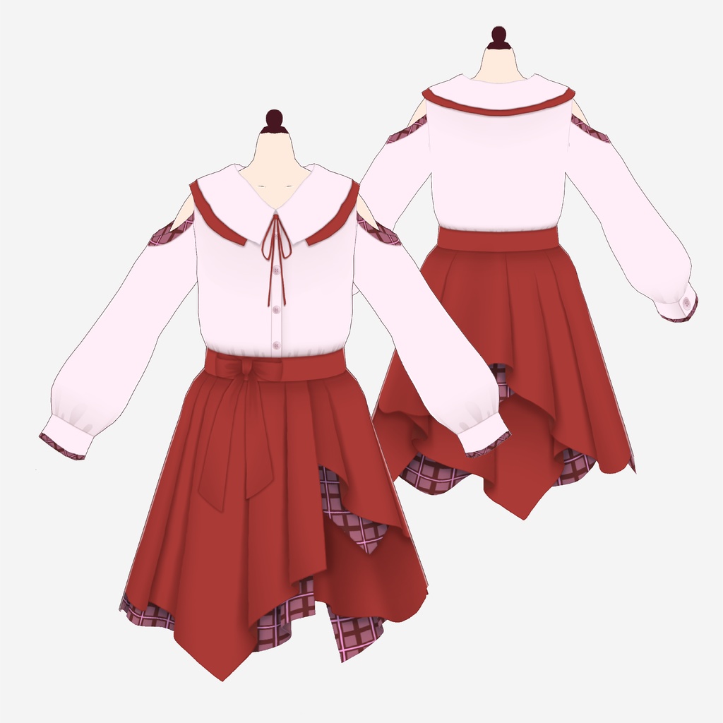 【VRoid用テクスチャ】春コーデセット