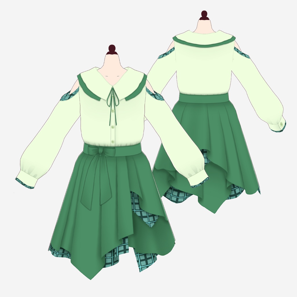 【VRoid用テクスチャ】春コーデセット