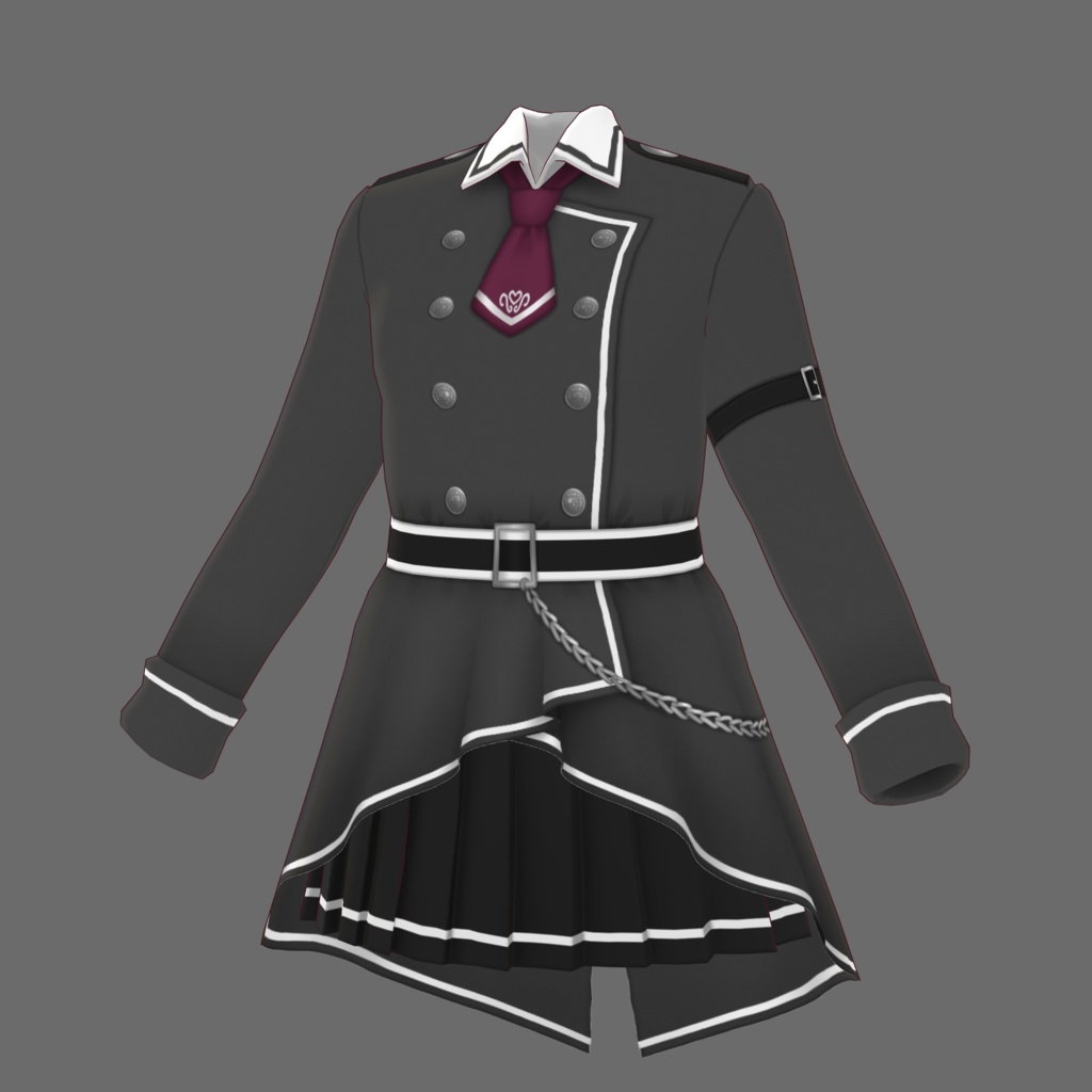 【VRoid用テクスチャ】ミリタリーロリータコーデセット