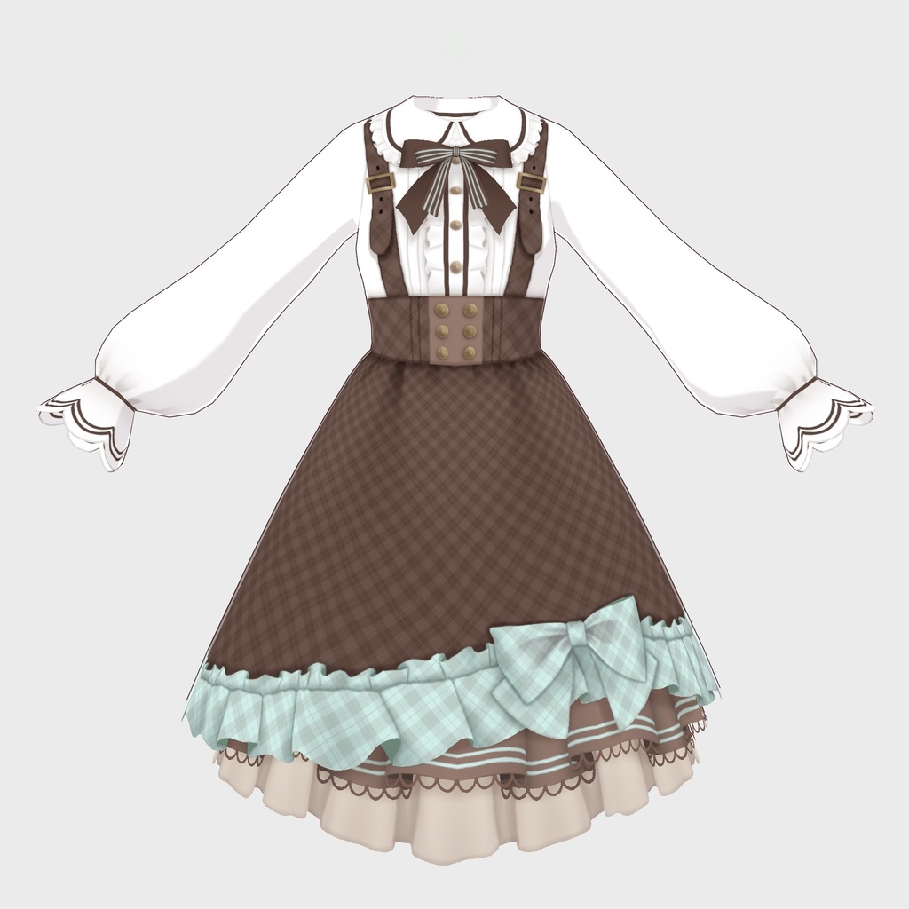 【VRoid正式版】チョコレートロリータワンピース