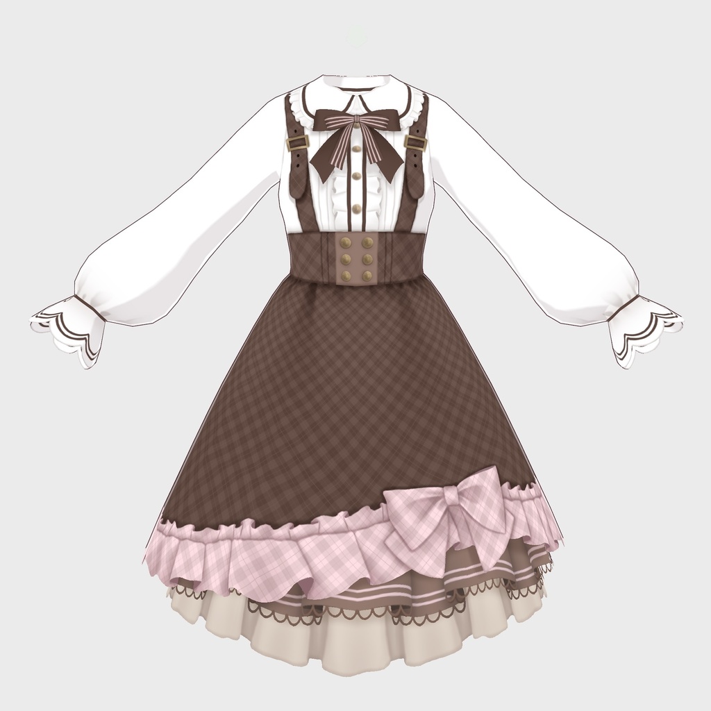 【VRoid正式版】チョコレートロリータワンピース