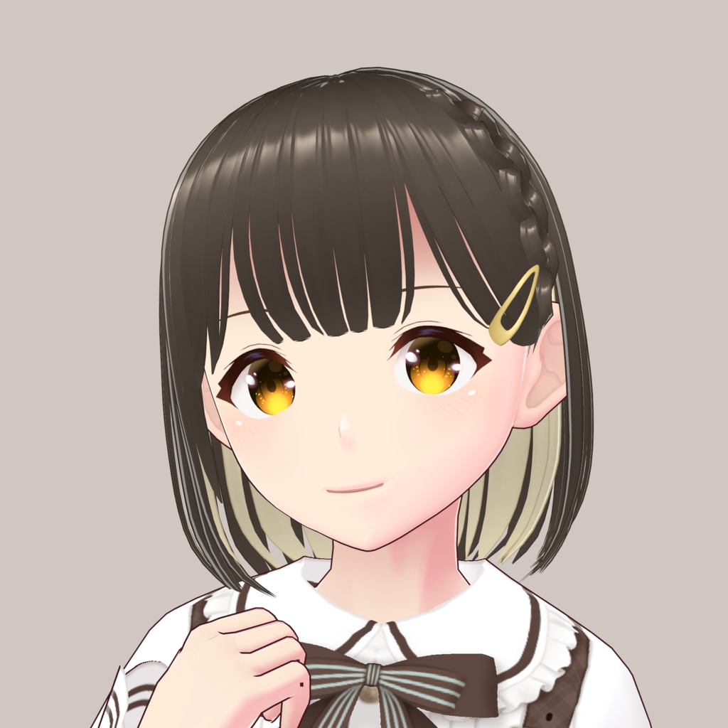 【VRoidへアプリセット】ふんわりインナーボブ