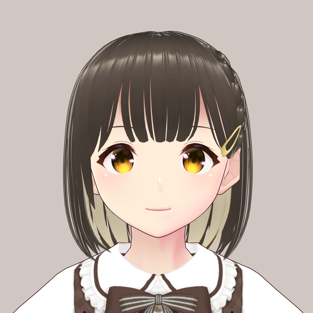 【VRoidへアプリセット】ふんわりインナーボブ