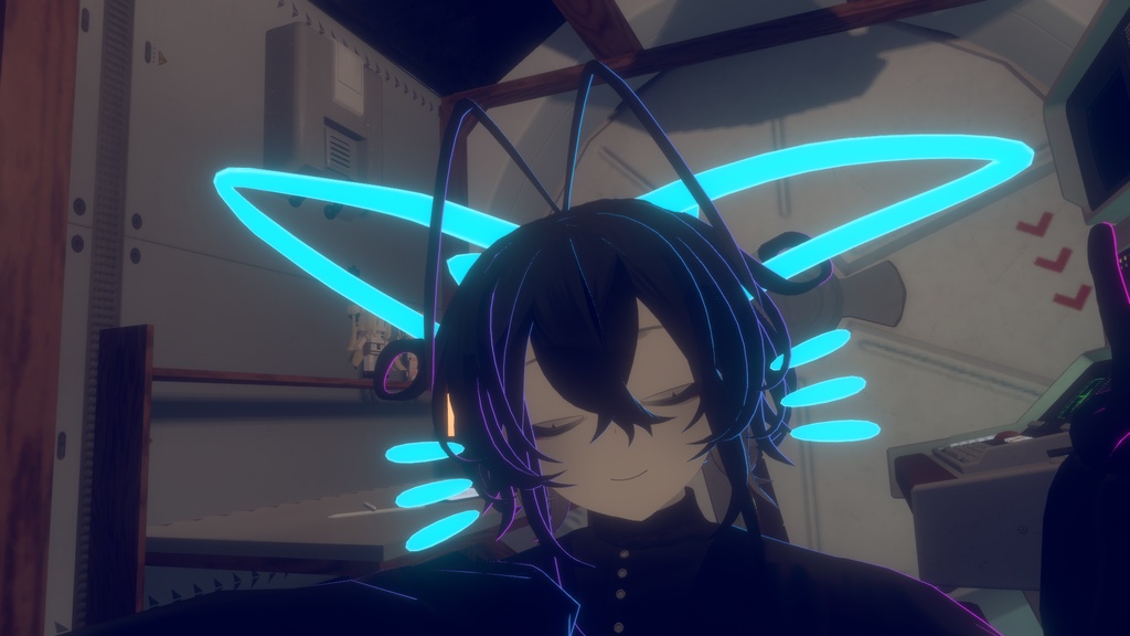 落書きのようなネコ耳【MA対応】