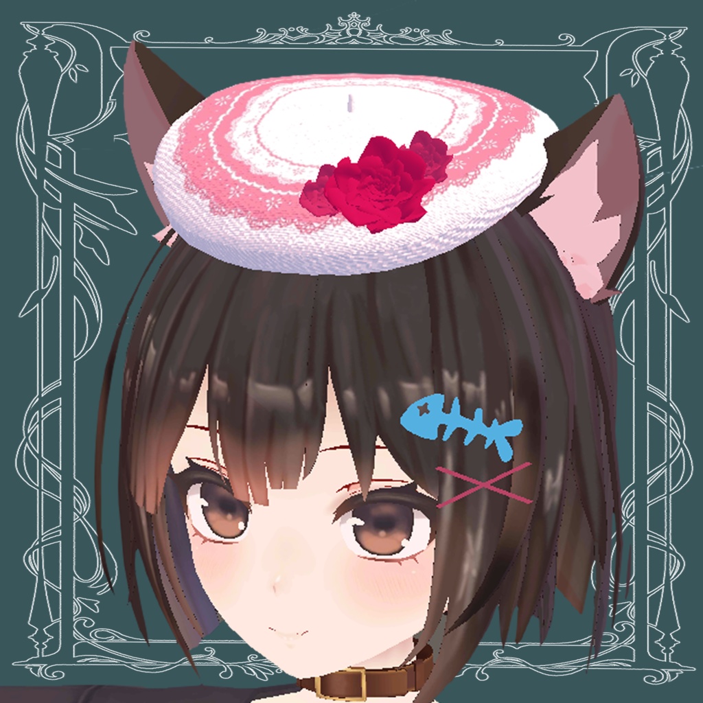 バラのベレー帽(Rose Beret)