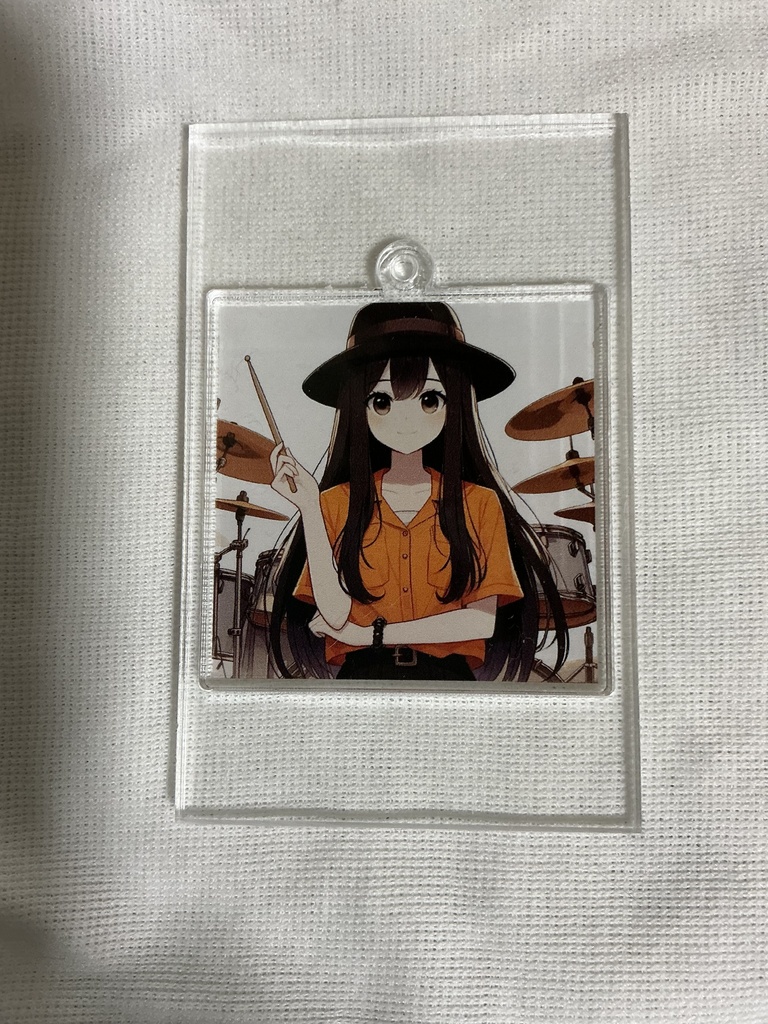 [限定１個]ドラムスティックとみーみん　アクリルキーホルダー
