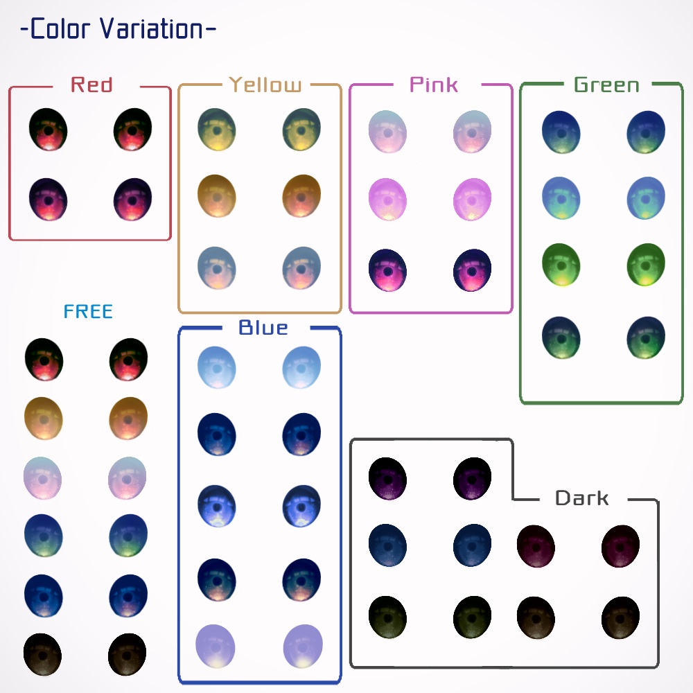 【無料あり】宇宙EYE-cosmos eye-(全22種) / VRoid