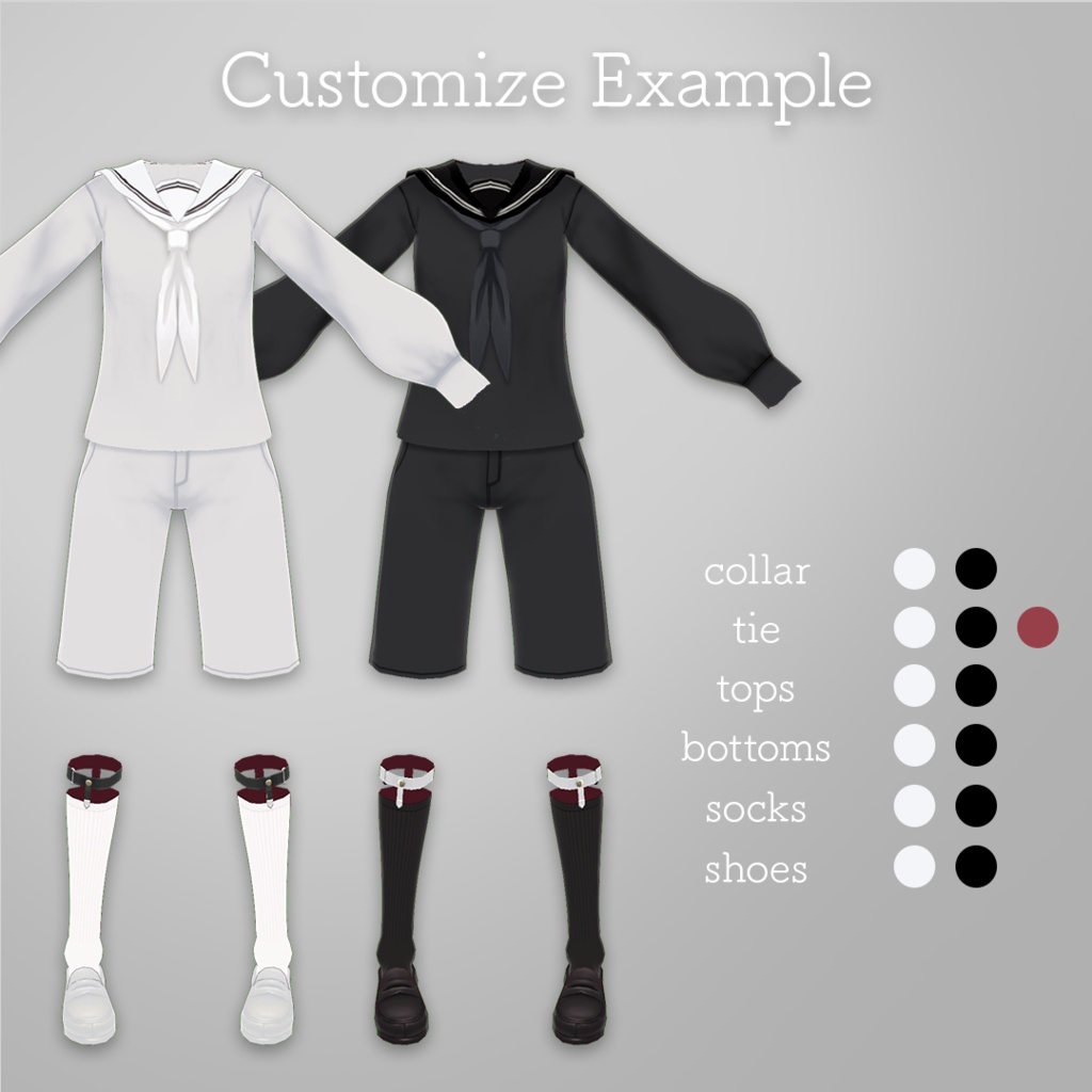 no name sailor│初等部制服 / VRoid