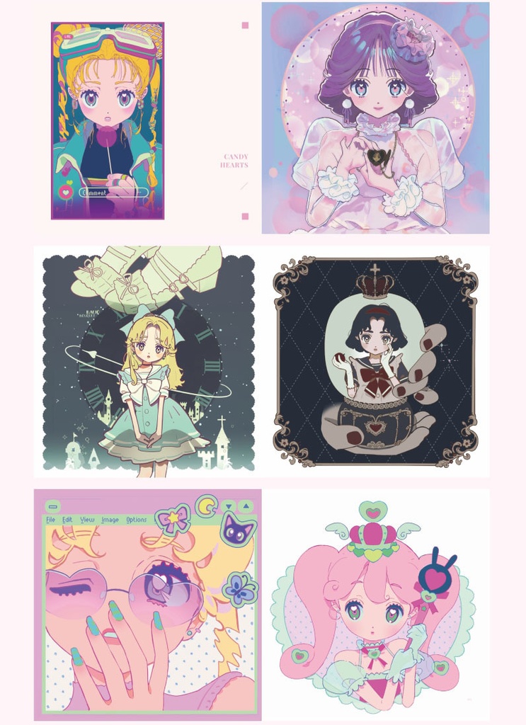 現品{VIVINOS}イラスト集『candy hearts』