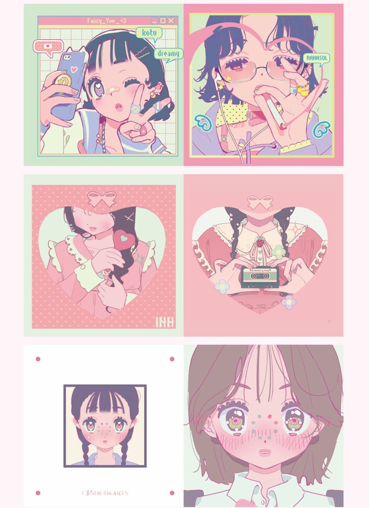 現品{VIVINOS}イラスト集『candy hearts』