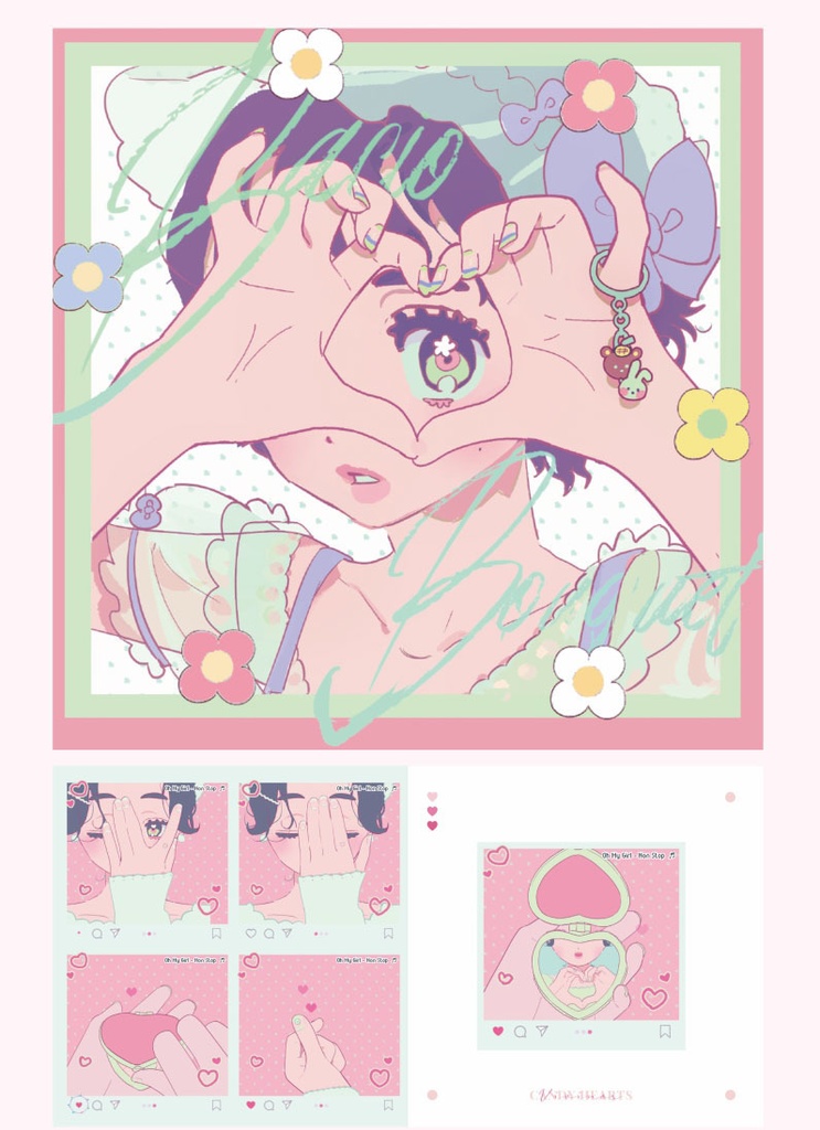 現品{VIVINOS}イラスト集『candy hearts』