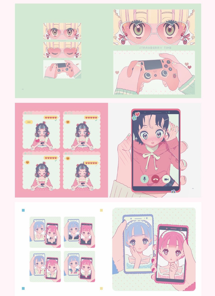 現品{VIVINOS}イラスト集『candy hearts』