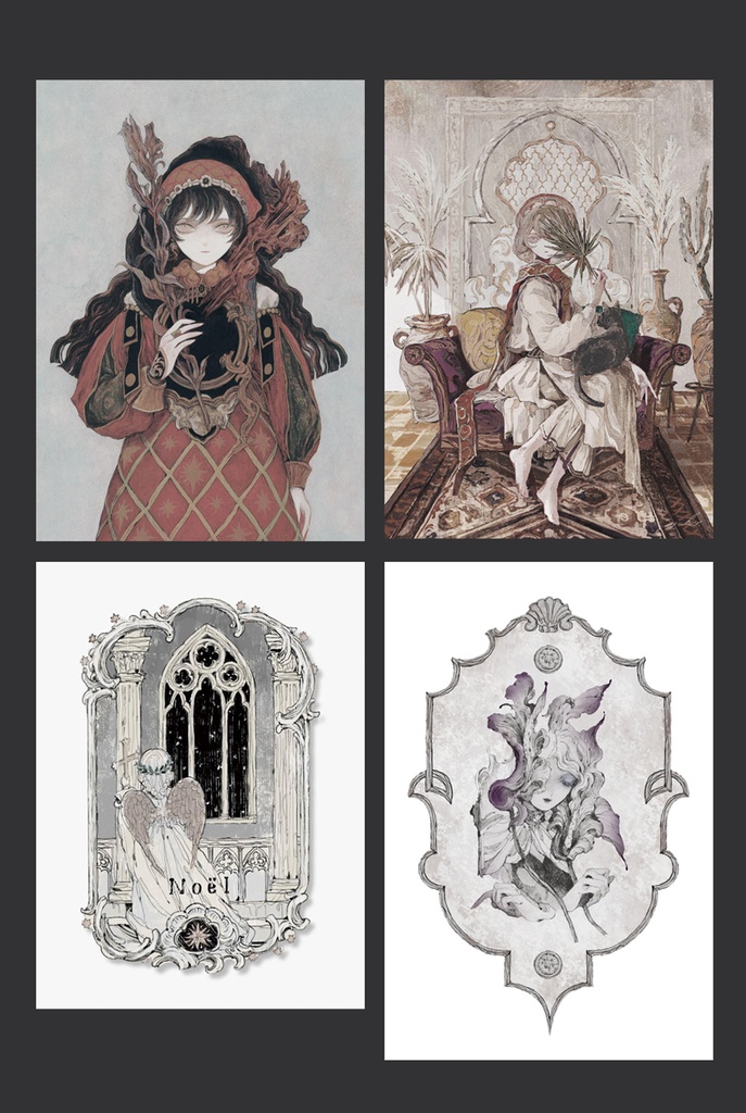 【現品限り】【yuko】商業画集「深黒之灯」