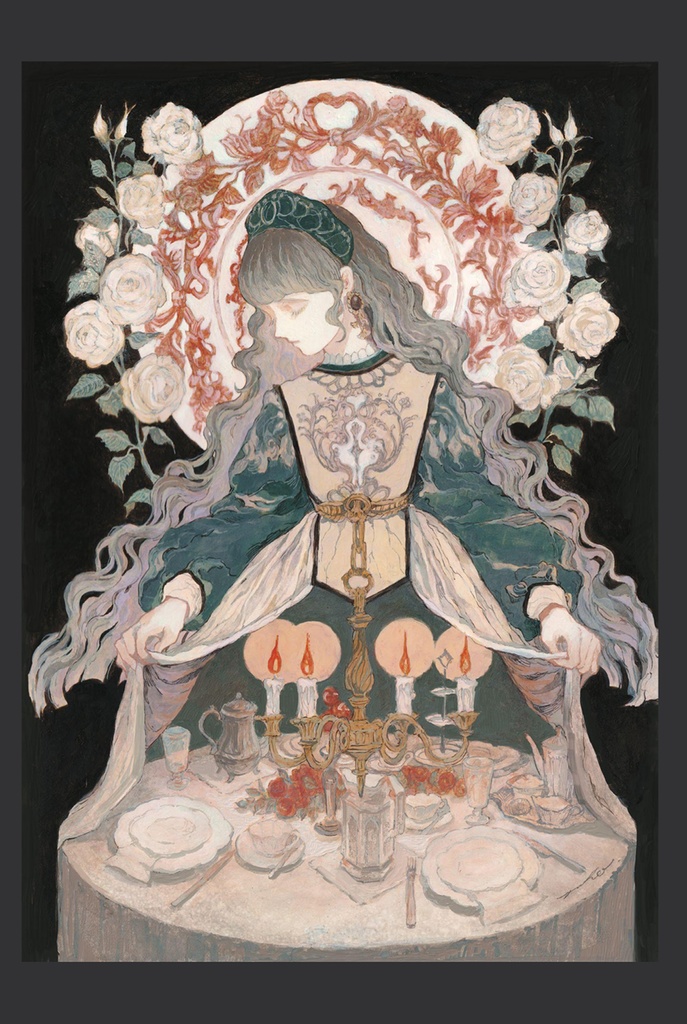 【現品限り】【yuko】商業画集「深黒之灯」