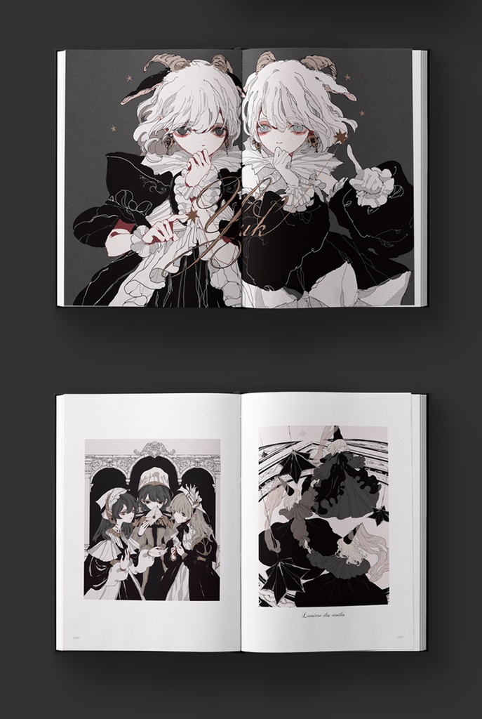 【現品限り】【yuko】商業画集「深黒之灯」