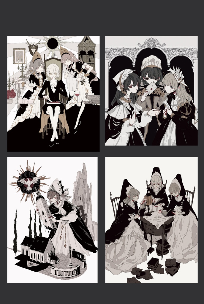 【現品限り】【yuko】商業画集「深黒之灯」