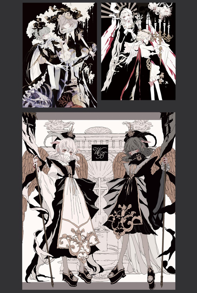 【現品限り】【yuko】商業画集「深黒之灯」