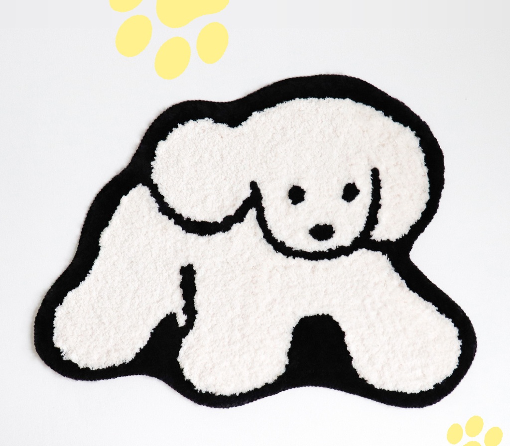 現品入荷【てらおかなつみ】「心の犬」シリーズ・ラグ