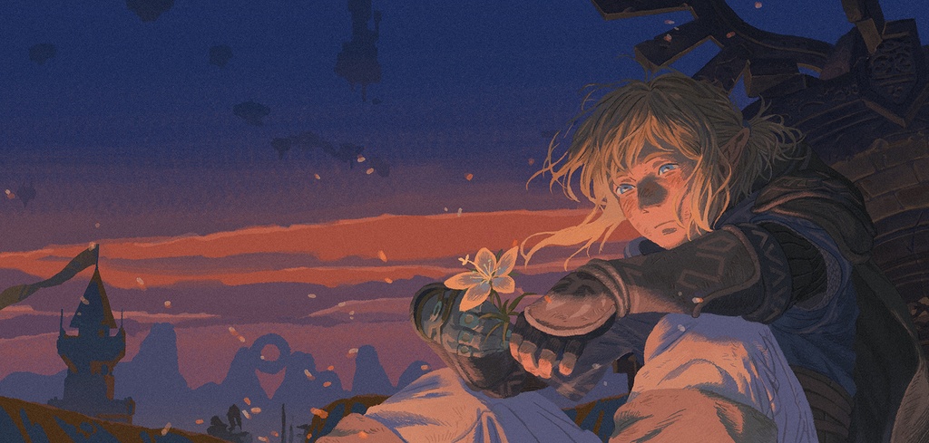 2月入荷分予約再開 {浮遊}ゼルダの伝説・同人イラスト集「暖鋒」