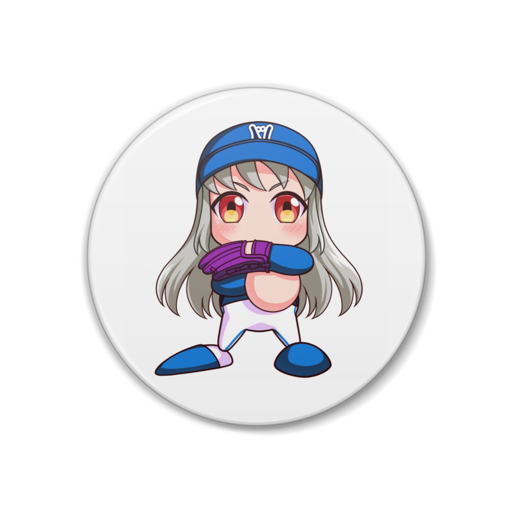 ブラック眠井寝坊助缶バッチ
