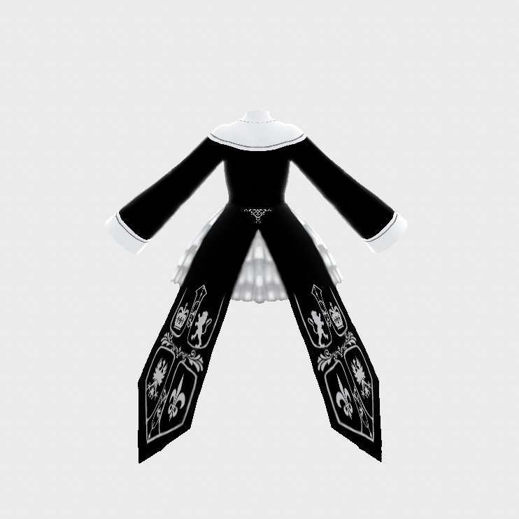 シスター風ゴスロリワンピース【Vroidテクスチャ】