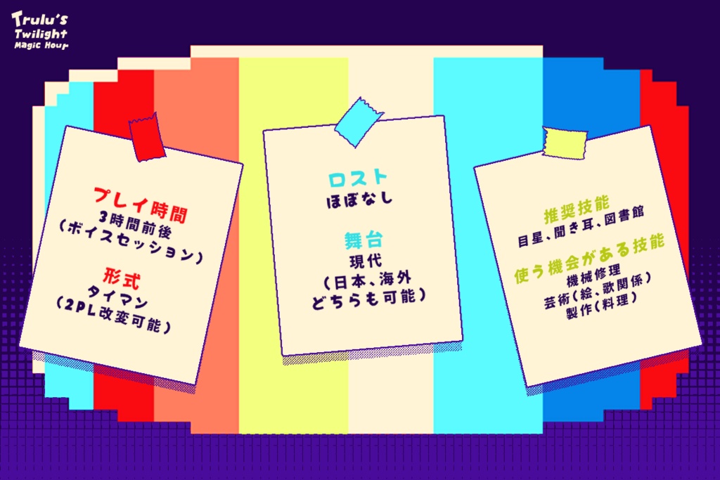 【CoCシナリオ】Trulu's Twilight Magic Hour