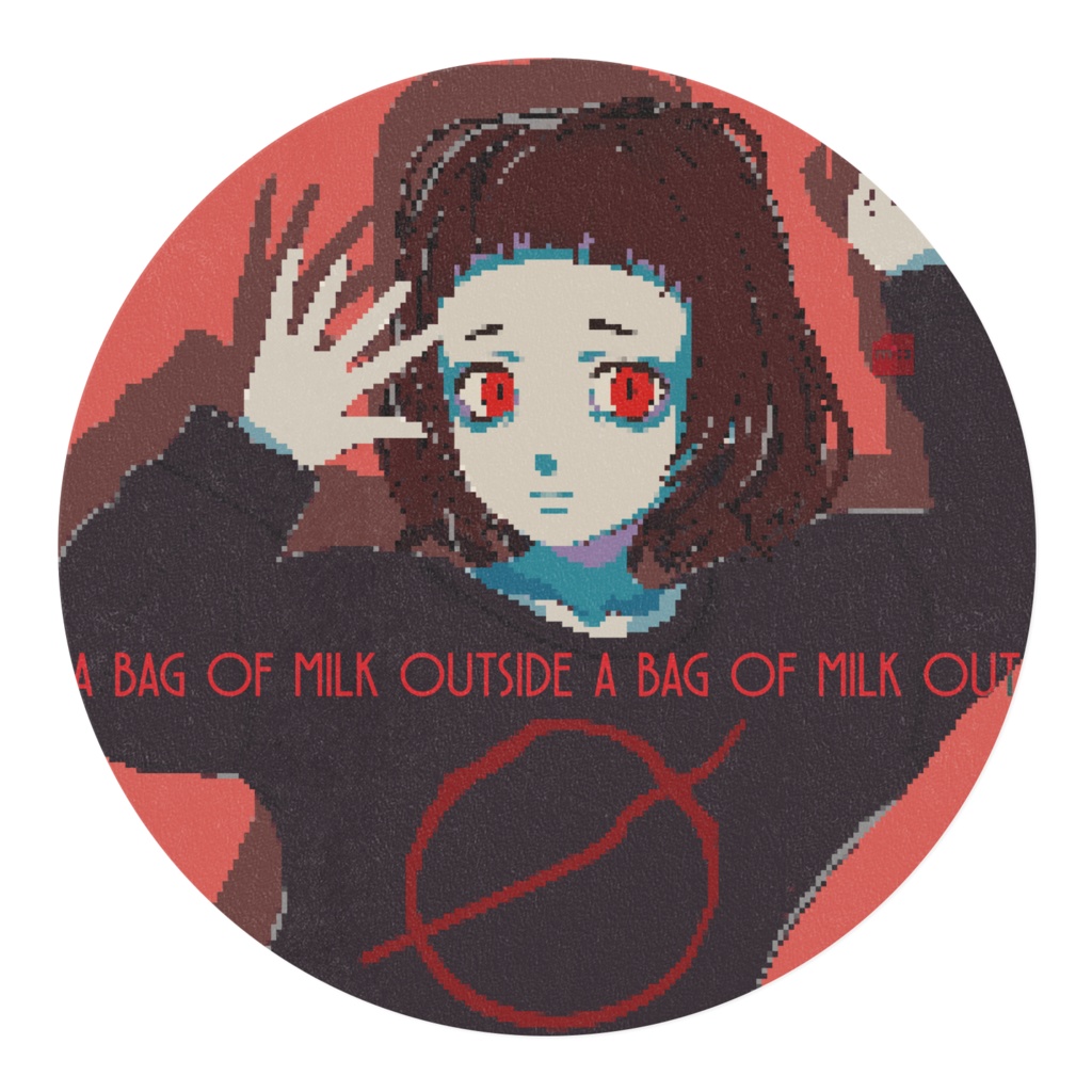 Milk outside a bag of milk...