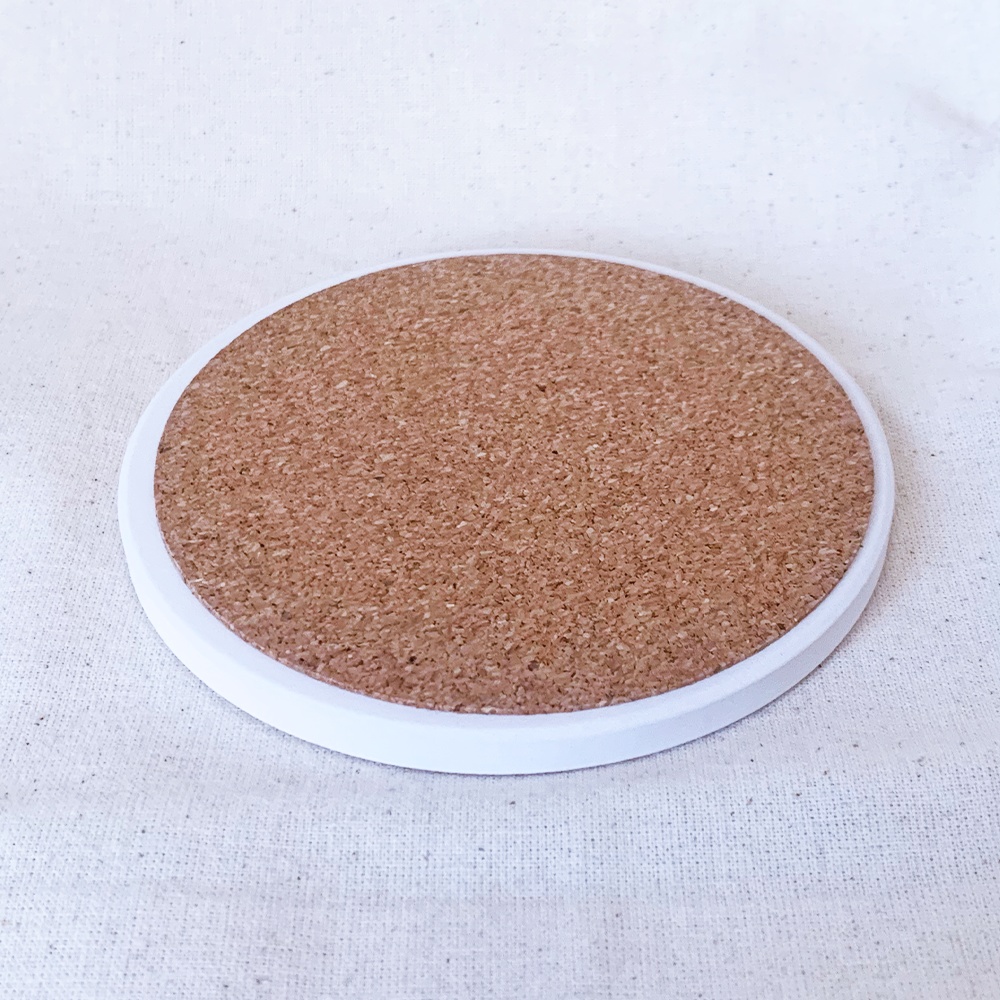 【おやすみ酒1周年グッズ】白雲石吸水コースター