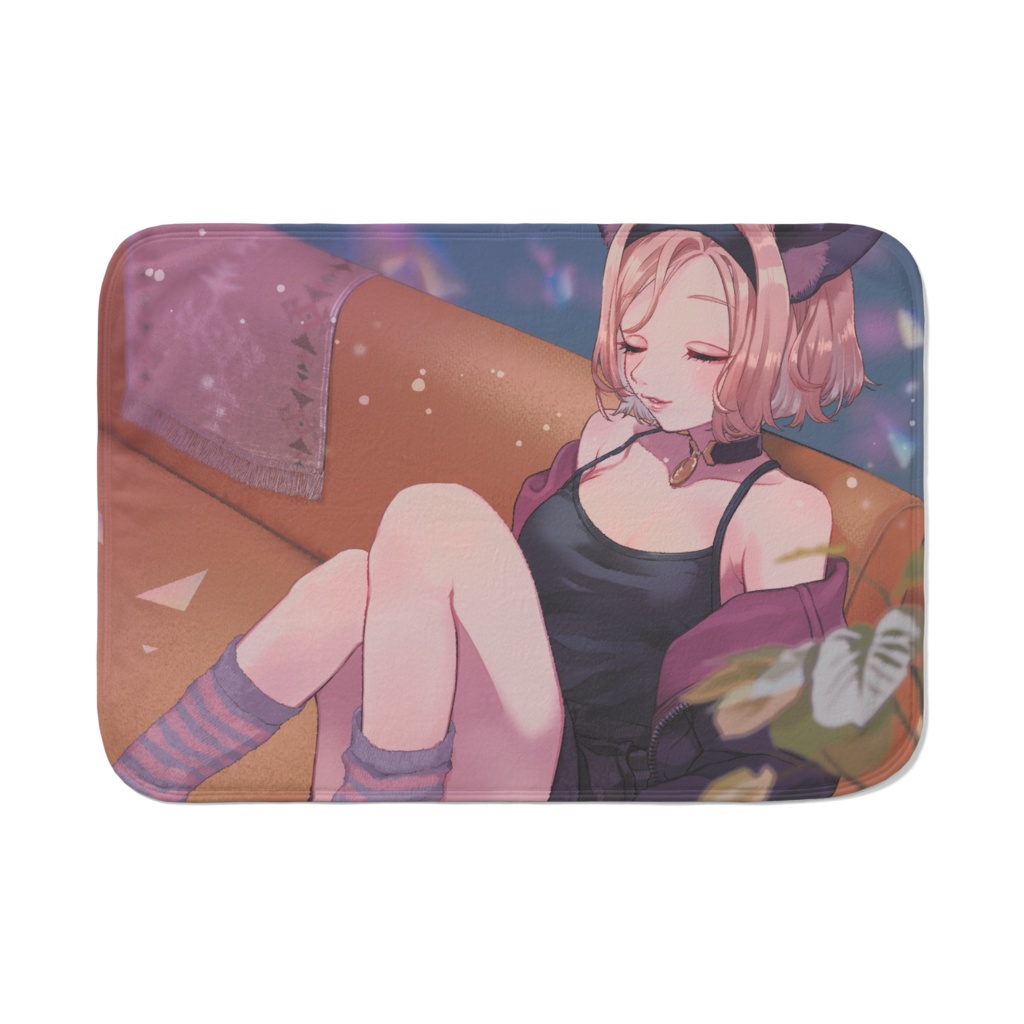 【おやすみ酒3周年グッズ】ブランケット(すやすや)