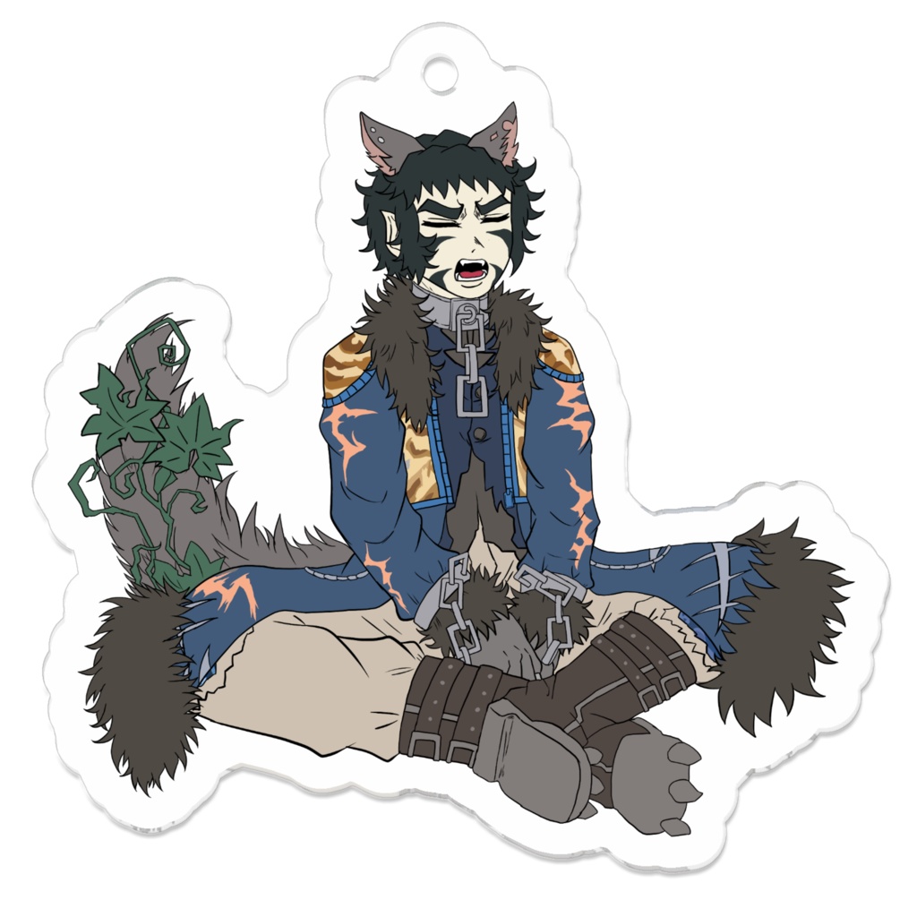 【鬼滅の刃】ハロゥイン獪岳アクリルキーホルダー(サイズ三種)