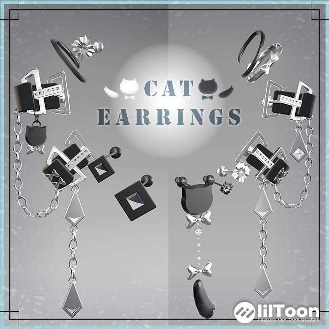 『MA対応』♦♢Cat Earrings♢♦(4アバター対応)