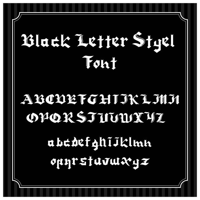 blackletterstyel_font(ブラックレター風フォント)【個人利用のみ】