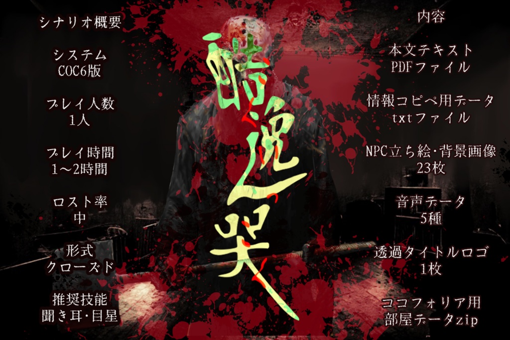 【COC】酷逸哭ーこくいっこくー【SPLL:E198018】