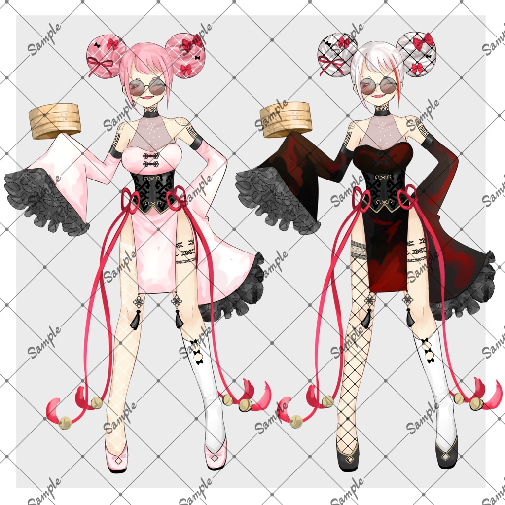 【立ち絵素材】女の子2（チャイナ）