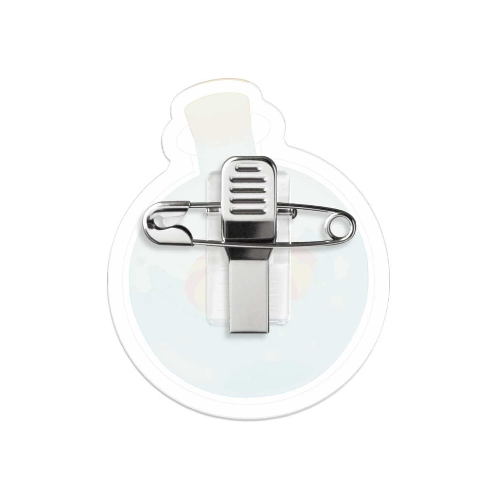 恐竜のニヤちゃん ぷかぷか浮かぶよ アクリルバッジ