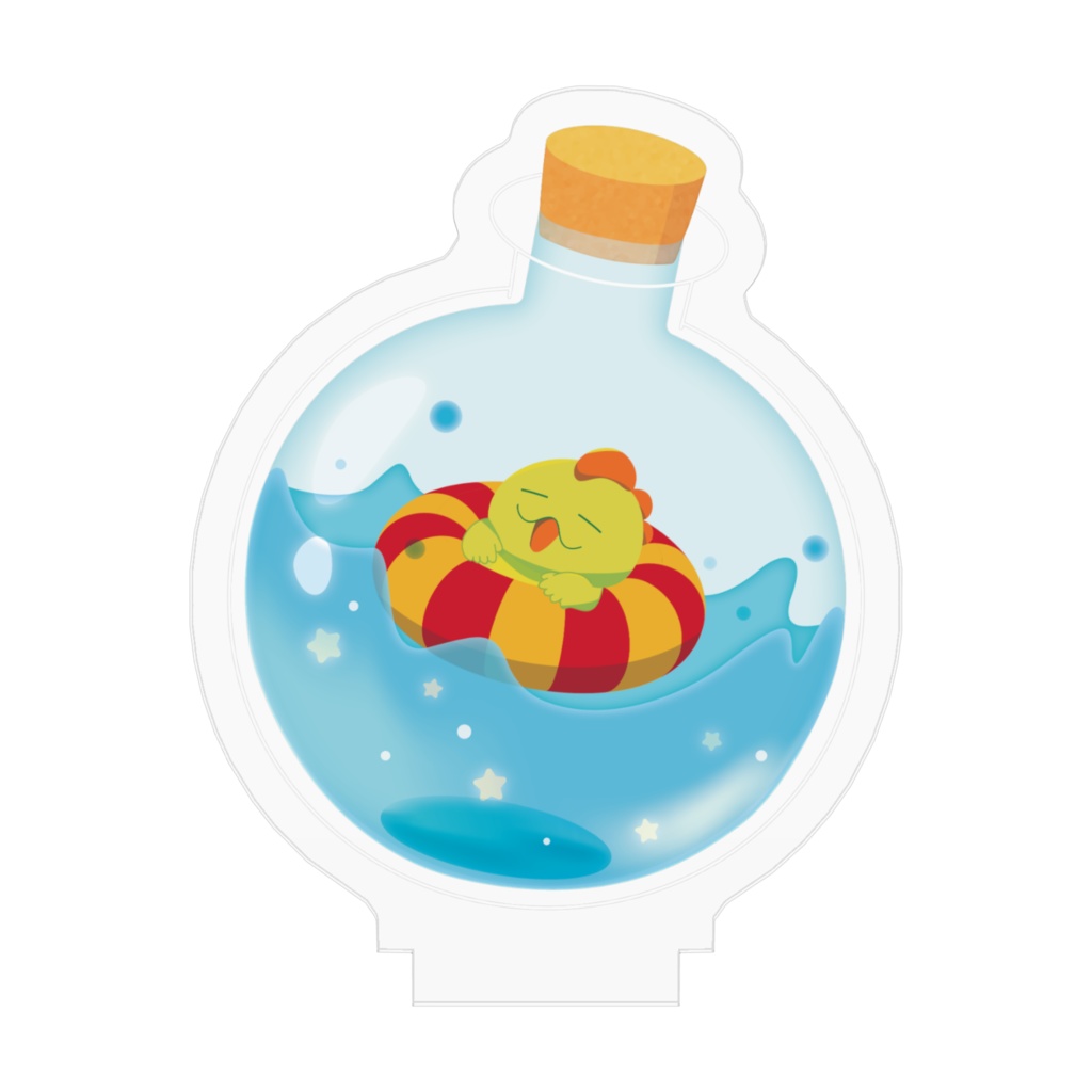 恐竜のニヤちゃん ぷかぷか浮かぶよ アクリルスタンド