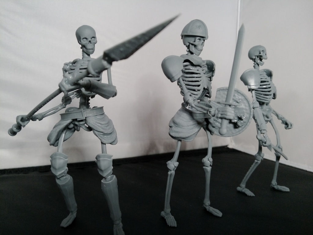 3Dプリント用 STL がいこつ戦士(ボールジョイント可動)_001