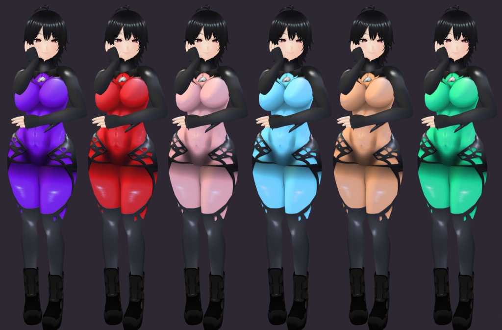 Colored Leather Bodysuit