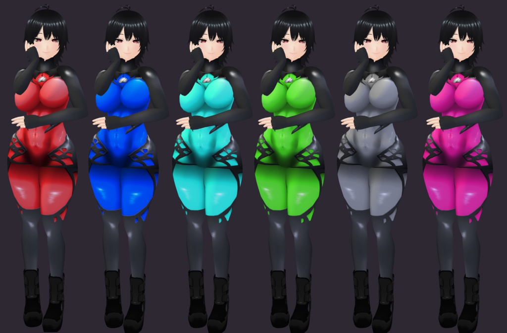 Colored Leather Bodysuit