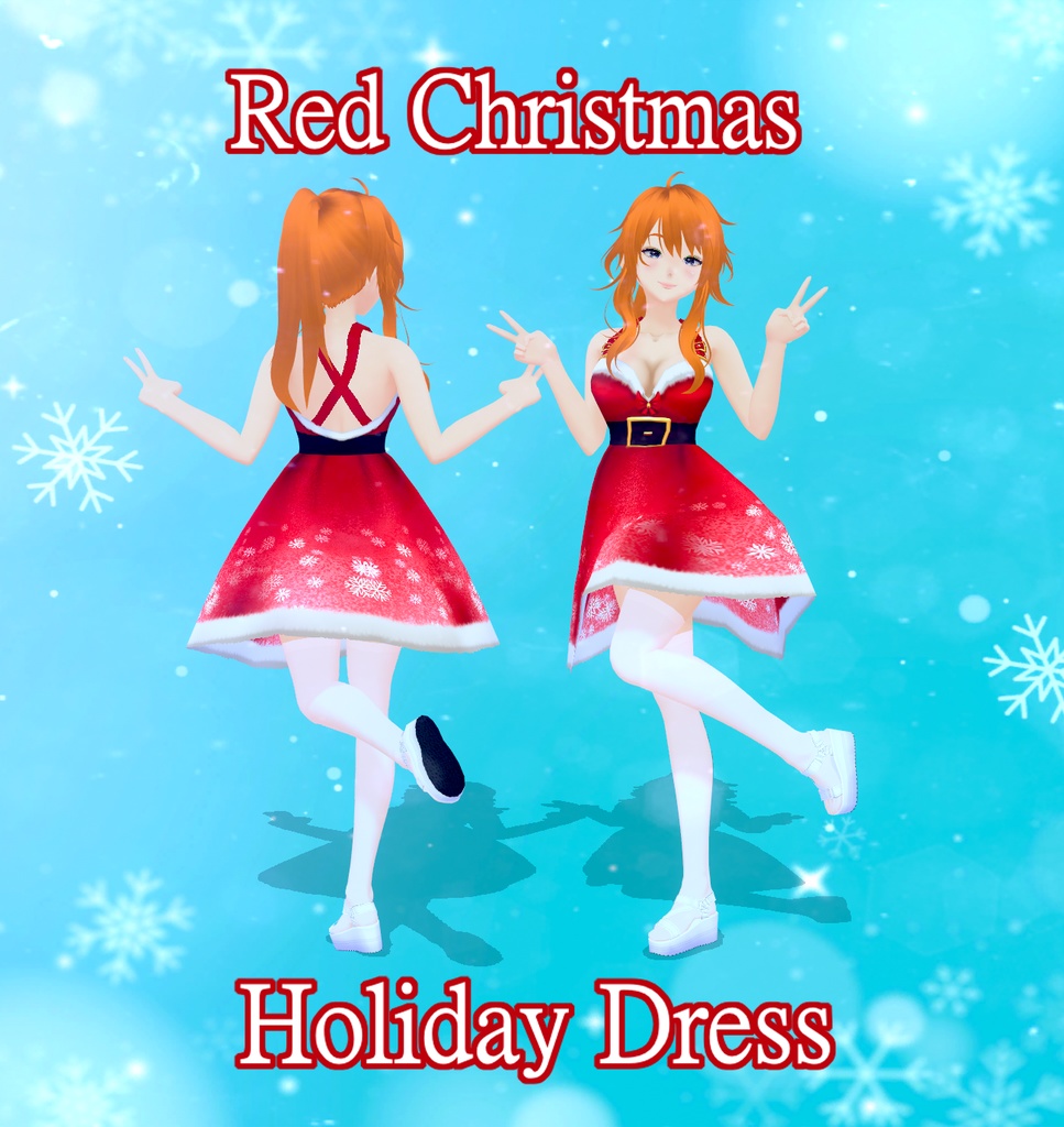 Christmas Holiday Dress | Red Snowflakes