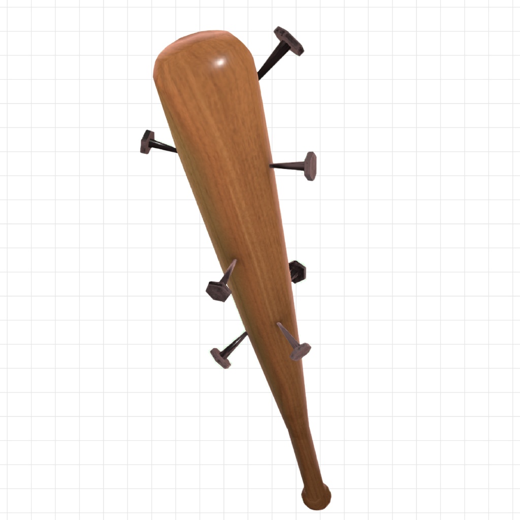 【釘バット】オリジナル3Dモデル【Spaiked Bat】