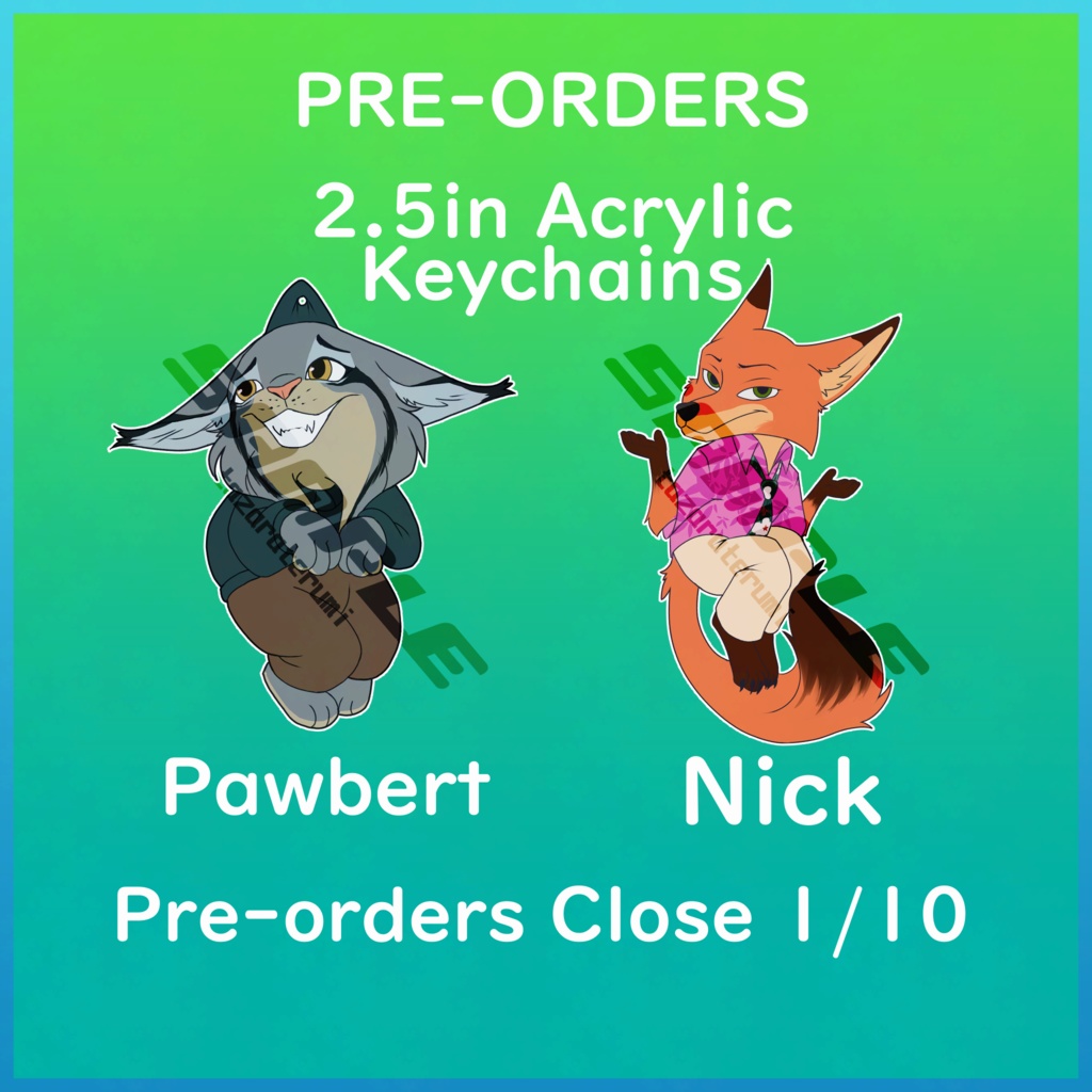 「予約受付中」ズートピア２アクリルキーホルダー/Zootopia 2 Acrylic Keychains