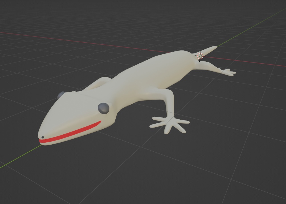 ヤモリの3Dモデル 3Dmodel of Gecko