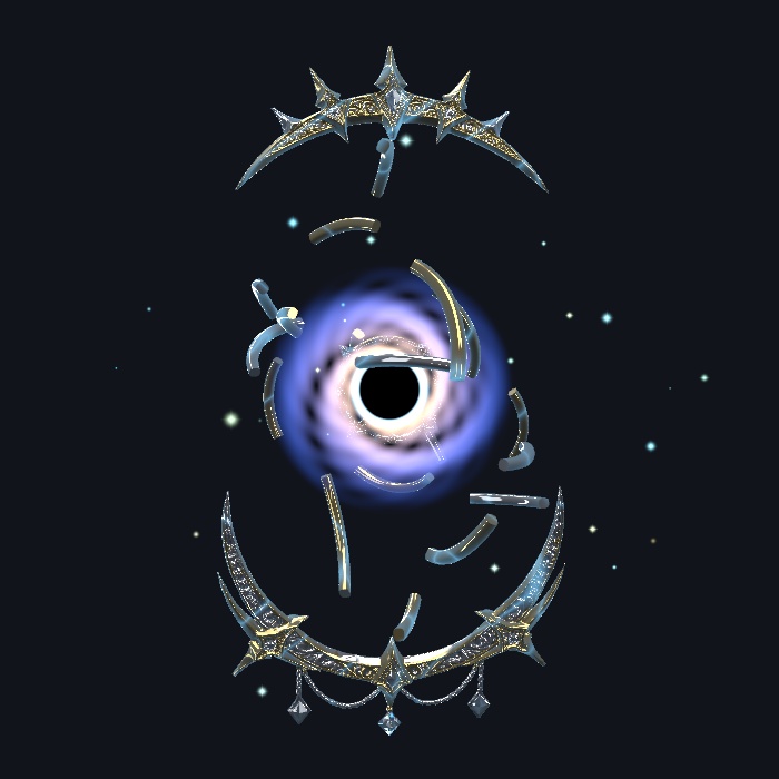【無料・PC VRChat】Celestial Armillary|浮遊する天球儀・召喚/分解ギミック・Modular Avatar