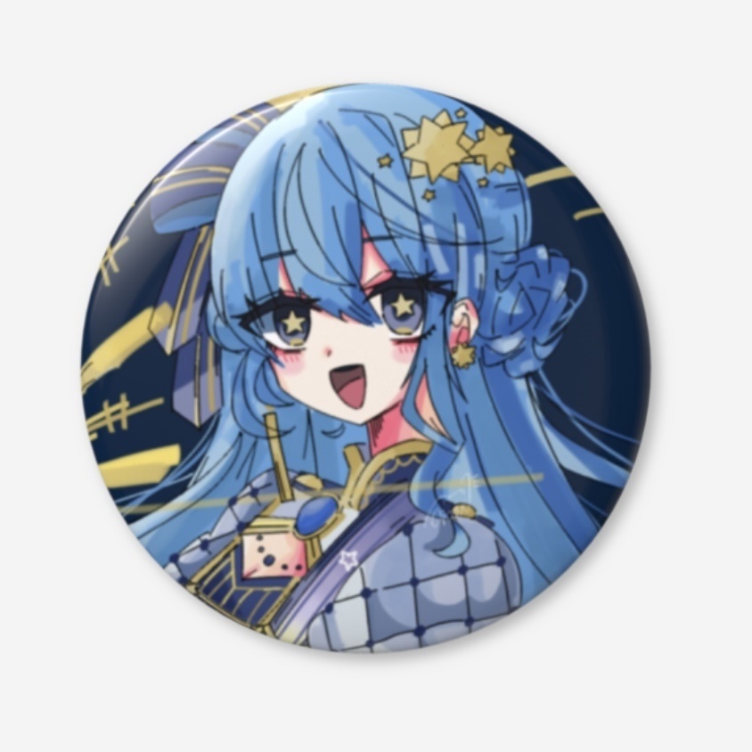 [非公式]星街すいせい 75mm缶バッジ
