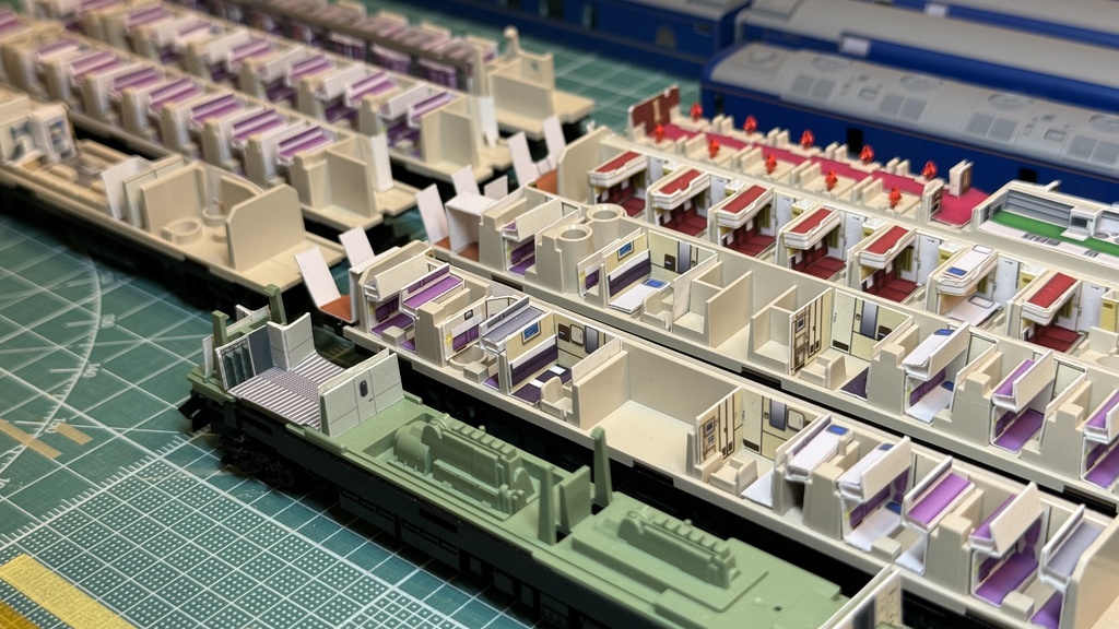 60001 北斗星JR北海道仕様12両用内装パーツセット(Tomix 98835 北斗星・JR北海道仕様基本セット、98836 北斗星・JR北海道仕様増結セット用)