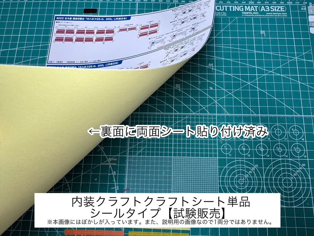 3022 北斗星 オハネフ25-0、200（東） 開放B寝台用内装パーツ単品1 - こもも車両センター - BOOTH