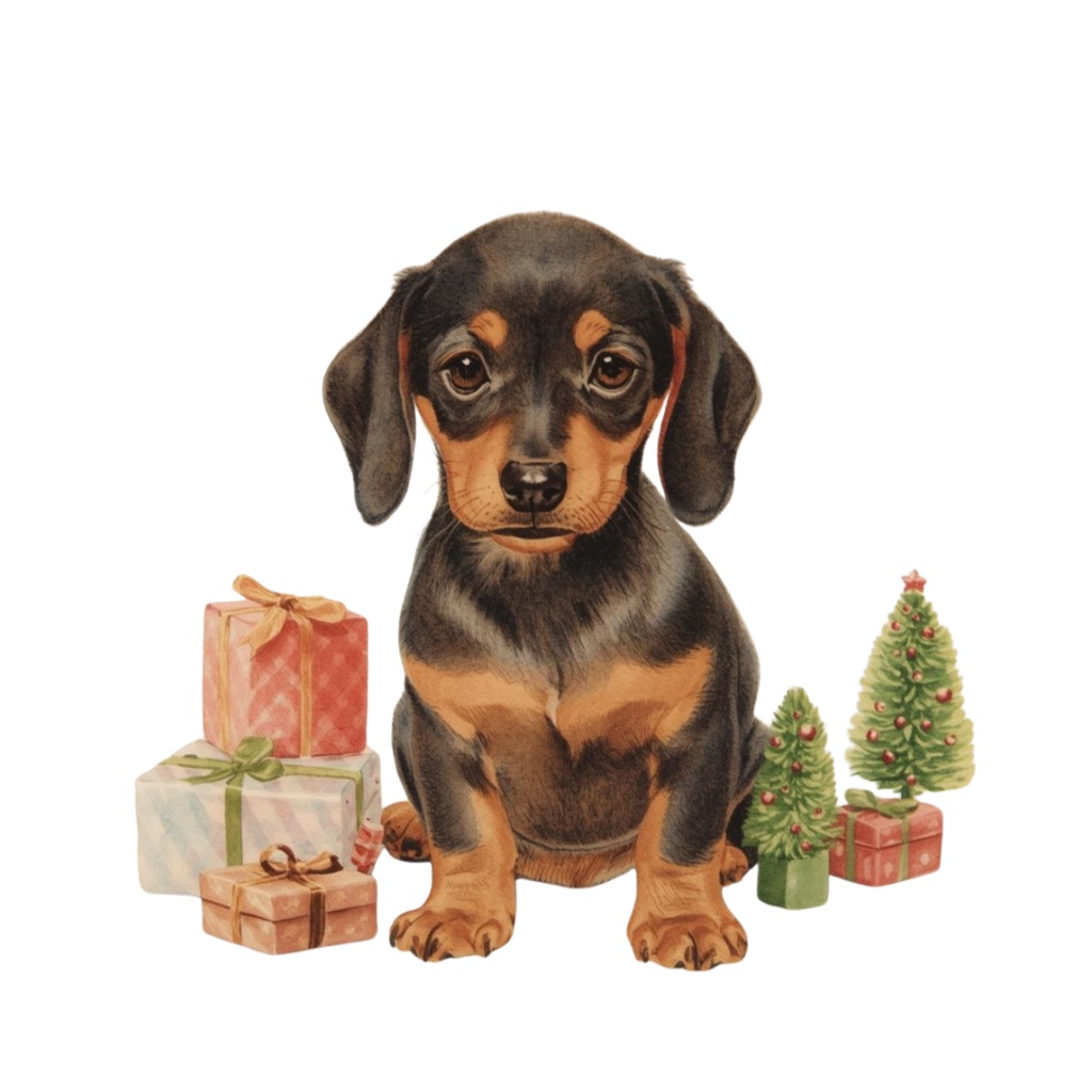 【可愛いワンちゃん素材】クリスマス素材10点